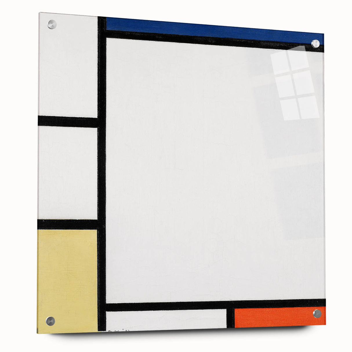 Geometric Composition - Minimalist Modern Wall Art in Primary Colors