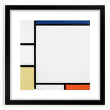 Geometric Composition - Minimalist Modern Wall Art in Primary Colors