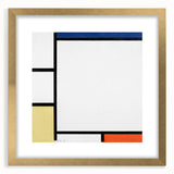 Geometric Composition - Minimalist Modern Wall Art in Primary Colors
