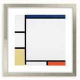 Geometric Composition - Minimalist Modern Wall Art in Primary Colors