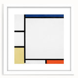 Geometric Composition - Minimalist Modern Wall Art in Primary Colors