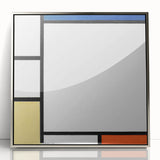Geometric Composition - Minimalist Modern Wall Art in Primary Colors