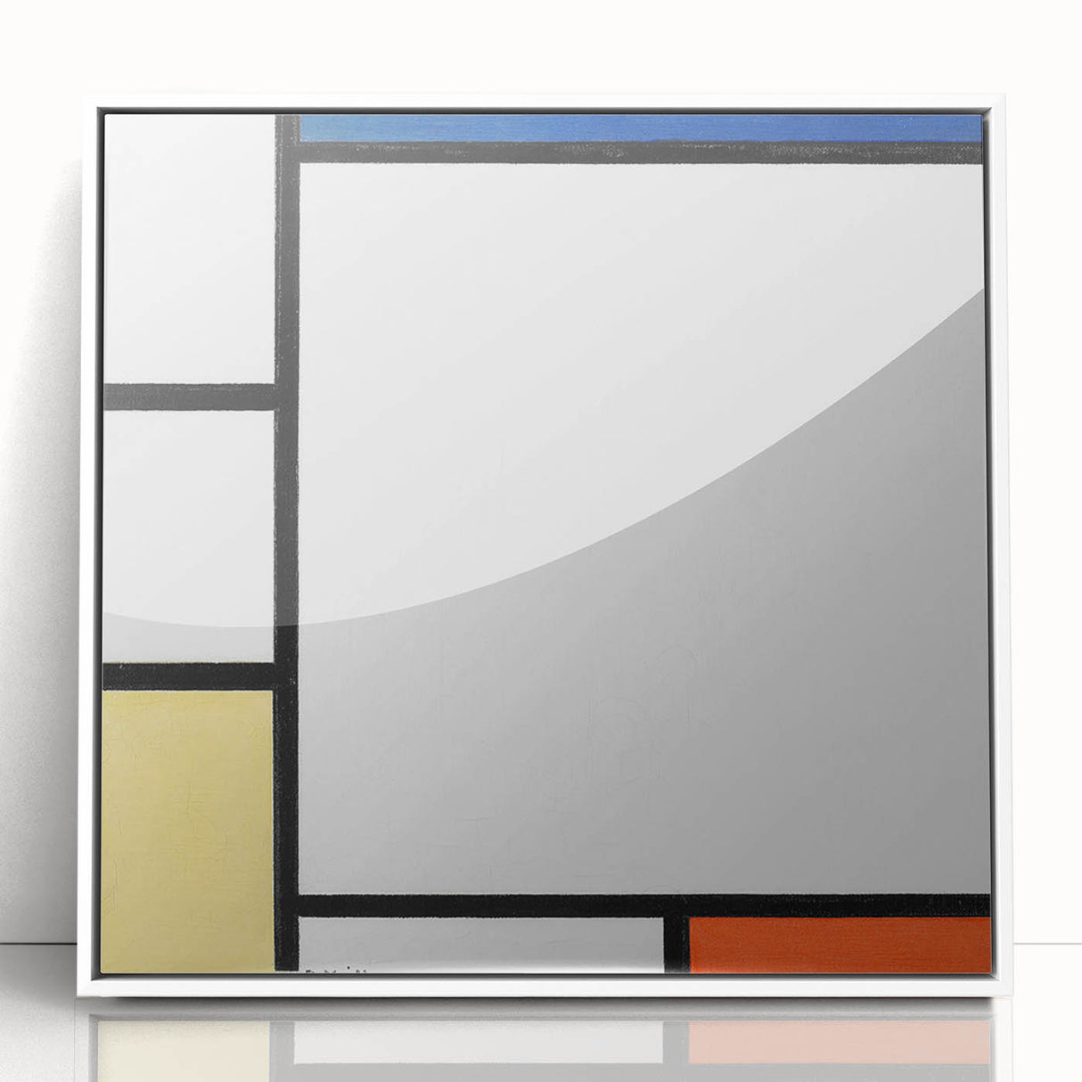 Geometric Composition - Minimalist Modern Wall Art in Primary Colors