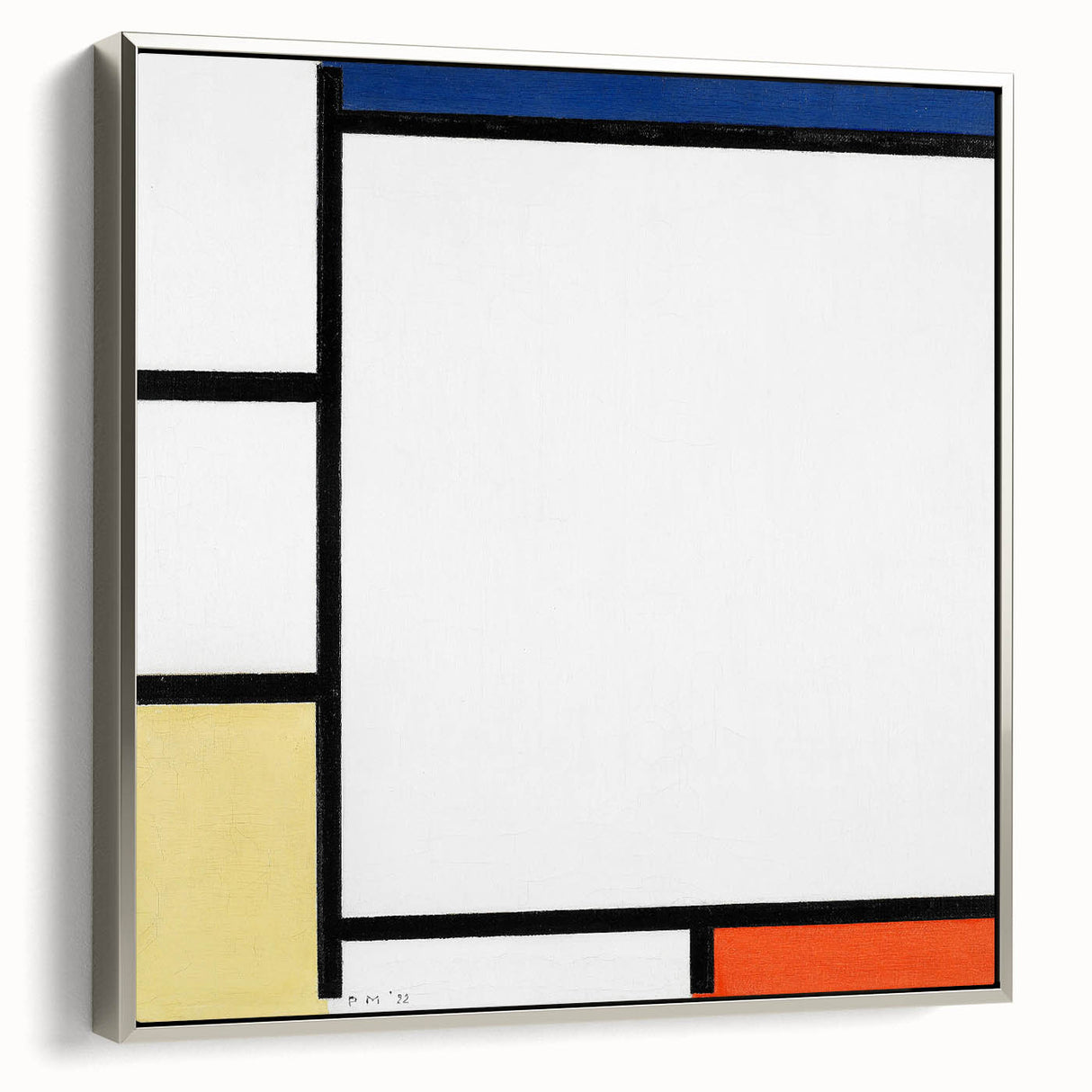 Geometric Composition - Minimalist Modern Wall Art in Primary Colors