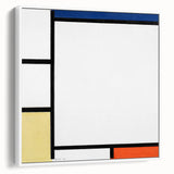 Geometric Composition - Minimalist Modern Wall Art in Primary Colors