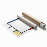 Geometric Composition - Minimalist Modern Wall Art in Primary Colors