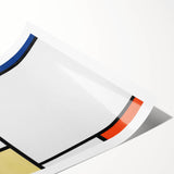 Geometric Composition - Minimalist Modern Wall Art in Primary Colors