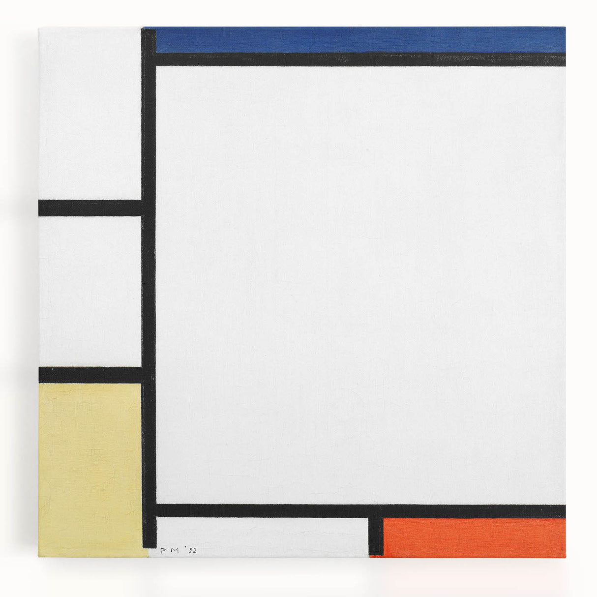 Geometric Composition - Minimalist Modern Wall Art in Primary Colors
