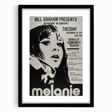 Melanie 1971 Concert Poster - Retro Music Wall Art