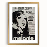 Melanie 1971 Concert Poster - Retro Music Wall Art
