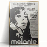 Melanie 1971 Concert Poster - Retro Music Wall Art