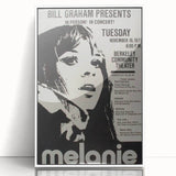 Melanie 1971 Concert Poster - Retro Music Wall Art