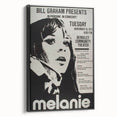 Melanie 1971 Concert Poster - Retro Music Wall Art