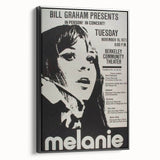 Melanie 1971 Concert Poster - Retro Music Wall Art
