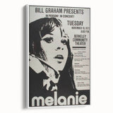 Melanie 1971 Concert Poster - Retro Music Wall Art
