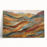 Large black and white stretched canvas depicting a serene forest in autumn, ideal for kitchen wall art.