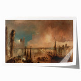 Romanticism Art: Burning of Parliament - Famous Romantic Era Painting