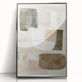 Contemporary Dining Art Pieces - Neutral Abstract Canvas