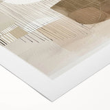 Contemporary Dining Art Pieces - Neutral Abstract Canvas