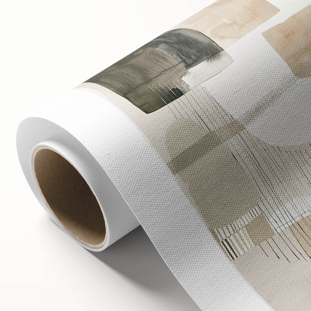 Contemporary Dining Art Pieces - Neutral Abstract Canvas