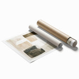 Contemporary Dining Art Pieces - Neutral Abstract Canvas