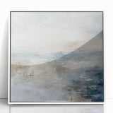 Coastal Serenity Living Room Wall Art – Abstract Canvas Print