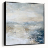 Coastal Serenity Living Room Wall Art – Abstract Canvas Print