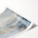 Coastal Serenity Living Room Wall Art – Abstract Canvas Print