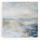Coastal Serenity Living Room Wall Art – Abstract Canvas Print