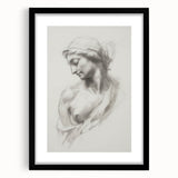 Abstract figurative frame in matte black, showcasing a modern art piece with bold colors and dynamic shapes, ideal for contemporary home decor.