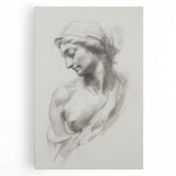 Abstract figurative stretched canvas artwork showcasing vibrant colors and dynamic shapes, ideal for modern home decor, enhancing any living space.