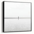 Abstract landscape framed canvas in a sleek black frame, showcasing vibrant colors and dynamic shapes. Ideal for modern home decor and artistic spaces. This artwork adds a contemporary touch to any room, enhancing aesthetic appeal and creativity.
