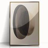 Elegant framed abstract minimalist wall art featuring a gold-acrylic design, set against a neutral background, perfect for contemporary home decor.