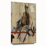 Baroque Musical Still Life: Classic Art Print with Timeless Elegance