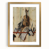 Baroque Musical Still Life: Classic Art Print with Timeless Elegance