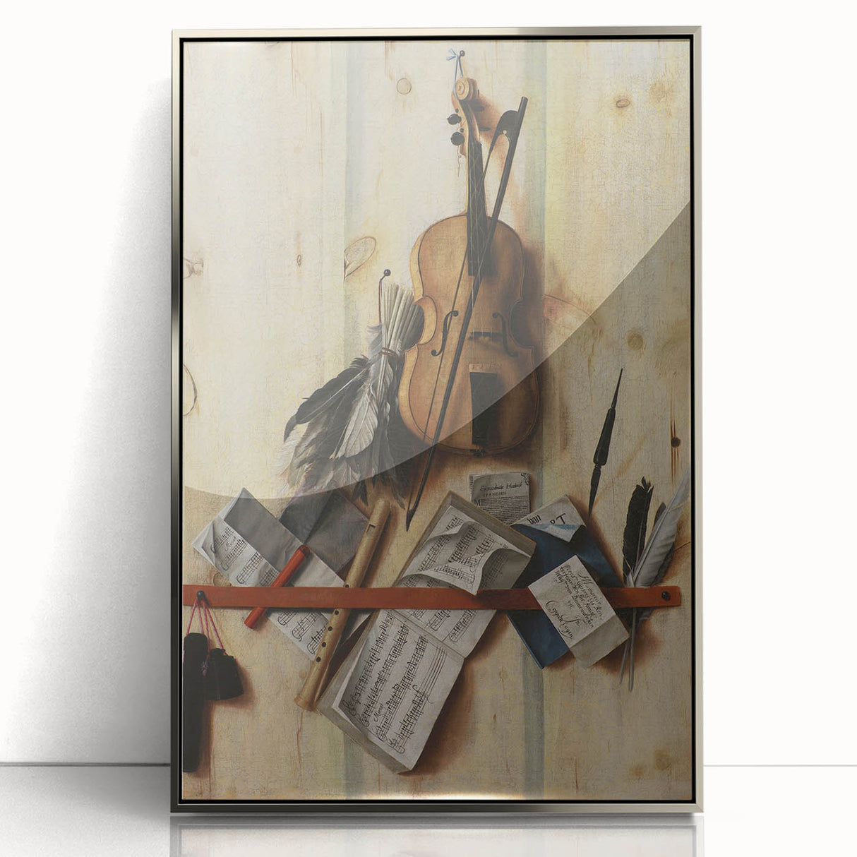 Baroque Musical Still Life: Classic Art Print with Timeless Elegance