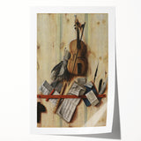 Baroque Musical Still Life: Classic Art Print with Timeless Elegance