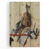 Baroque Musical Still Life: Classic Art Print with Timeless Elegance