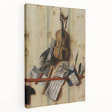 Baroque Musical Still Life: Classic Art Print with Timeless Elegance