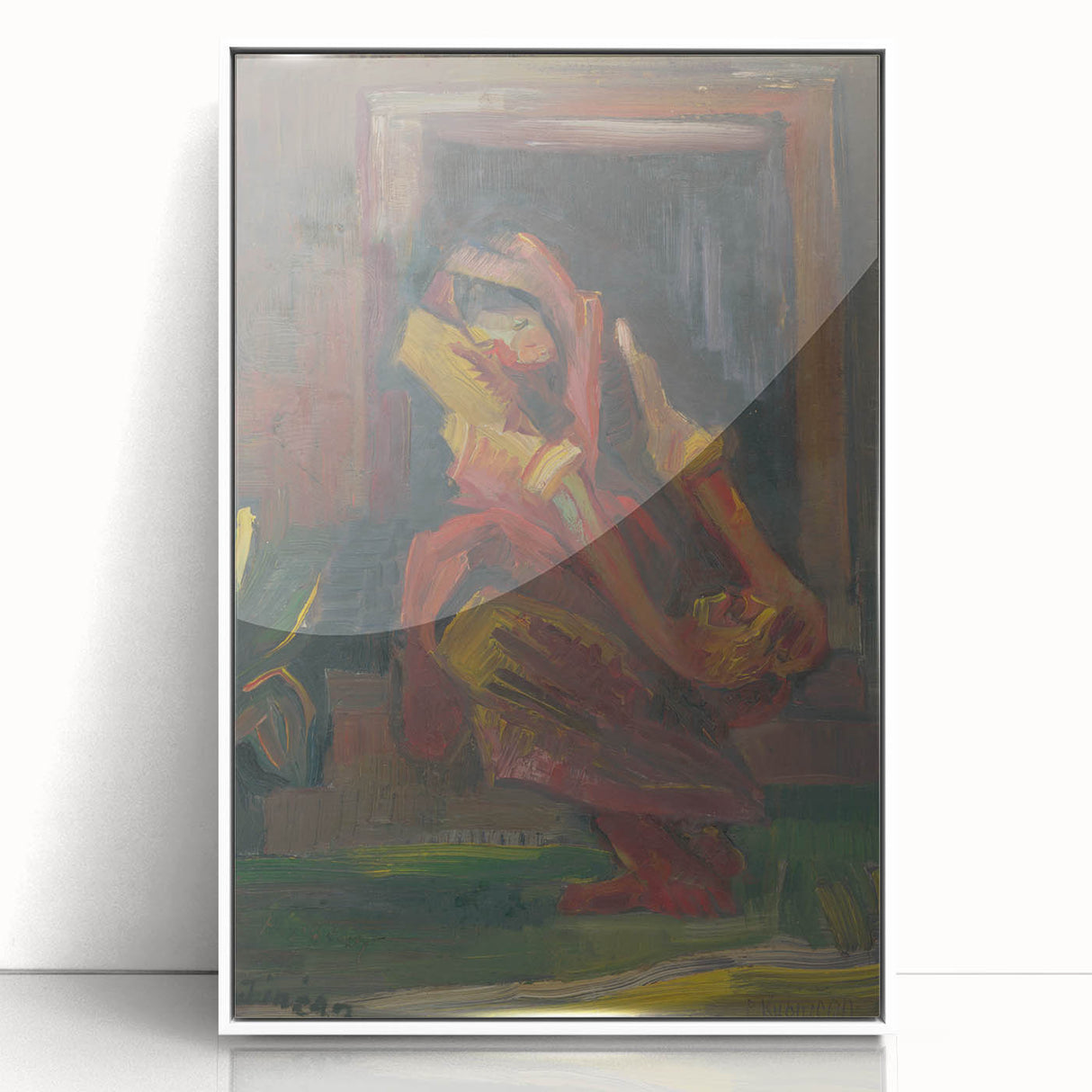 Expressionist Art - Seated Woman by Arnold Peter Weisz-Kubínčan