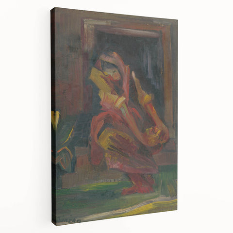 Expressionist Art - Seated Woman by Arnold Peter Weisz-Kubínčan