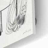 Modern Wall Art - Abstract Black & White Woman Illustration for Minimalist Decor