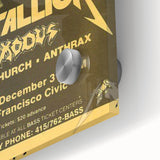 Metallica New Year's Eve 1980s Concert Poster - Retro Metal Wall Art