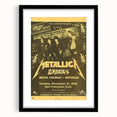 Metallica New Year's Eve 1980s Concert Poster - Retro Metal Wall Art