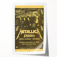 Metallica New Year's Eve 1980s Concert Poster - Retro Metal Wall Art