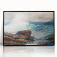 Incoming Tide, Scarboro Realism Art Print - Coastal Wave Canvas Decor