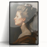 Framed abstract figurative art piece in black acrylic, showcasing dynamic shapes and modern design elements, perfect for contemporary home decor.