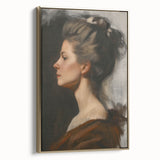 Framed abstract figurative canvas art in gold tones, showcasing intricate textures and dynamic shapes, perfect for modern home decor and artistic expressions.