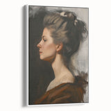 Abstract figurative wall art in a sleek white frame, showcasing vibrant colors and dynamic shapes, ideal for modern home decor. Perfect for adding artistic flair to any room.