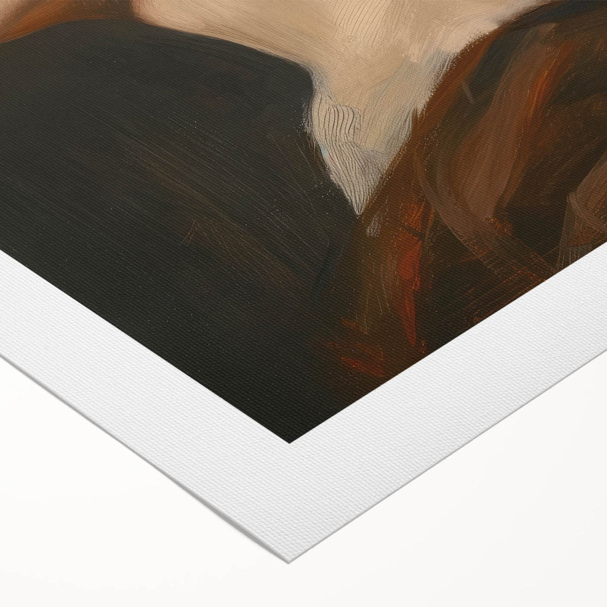 Abstract figurative art on rolled canvas, showcasing vibrant colors and intricate patterns, ideal for modern home decor, securely packaged in a protective tube.